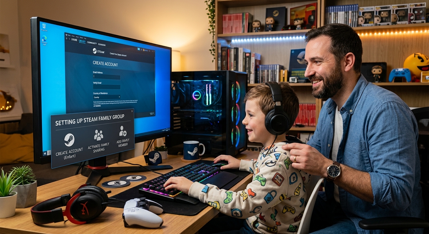 Steam – Comment créer un groupe familial